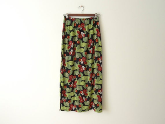 Summer Skirts Hippie Bohemian Skirts Black Green S