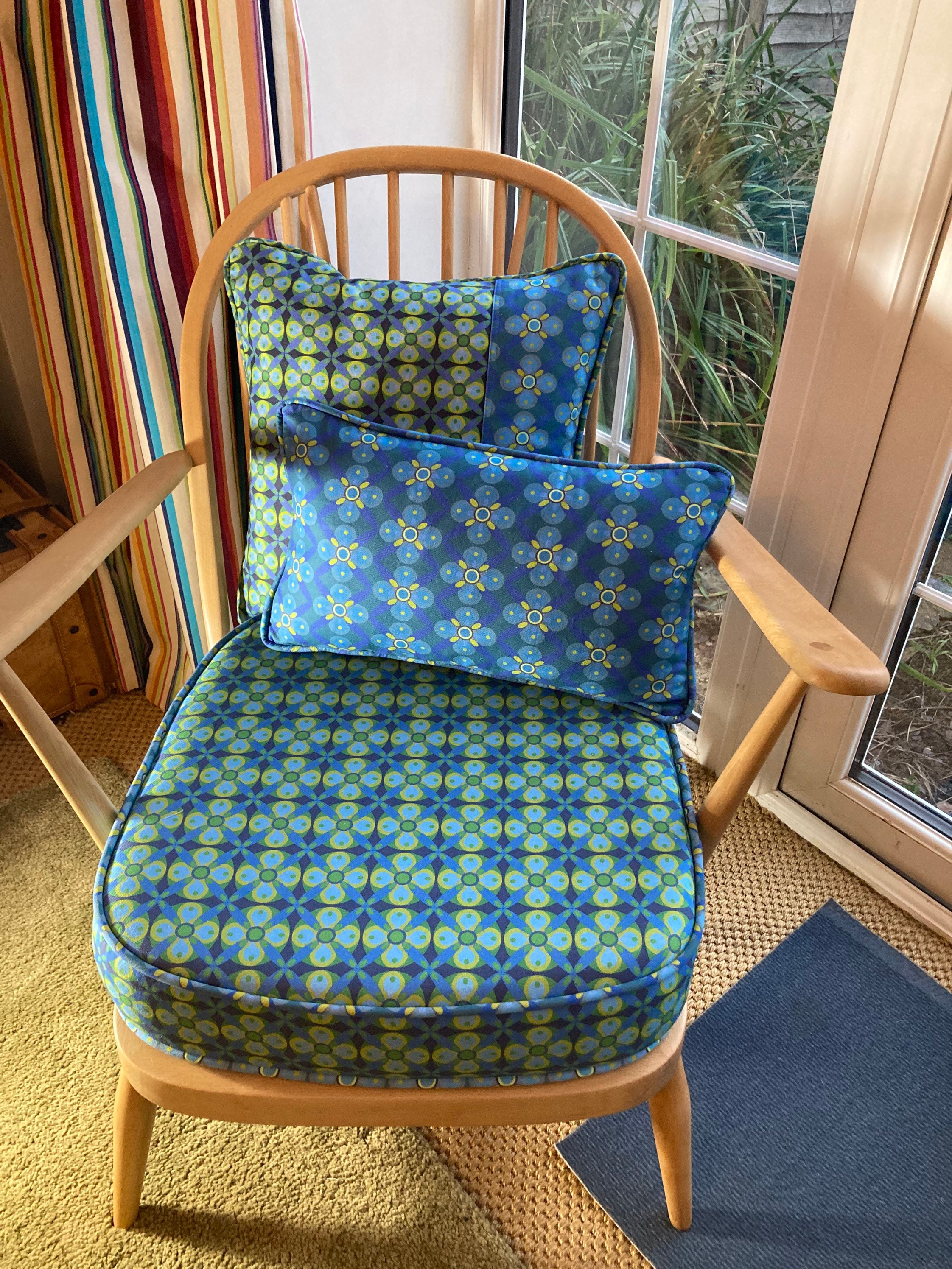 Ercol 204 Base Cushion Cover and Two Contrasting Cushion and Etsy UK