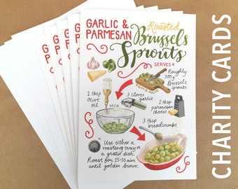 Brussels Sprouts recipe Christmas cards