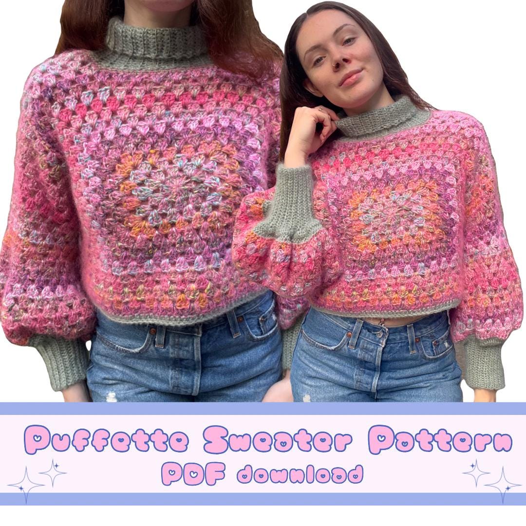 Puffette PDF Crochet Pattern - Puffette Sweater - Etsy