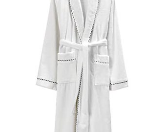 Turkish    terry  velour   robe  with cord, s/m, and  large  size  white   robe, unisex