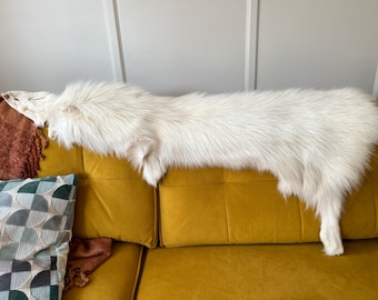Piel de zorro plateado palomino: decoración rústica de pared, manualidades