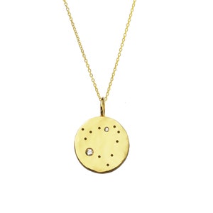 Collier constellation du Capricorne en argent sterling, collier signe du Capricorne, collier constellation personnalisé, collier Capricorne