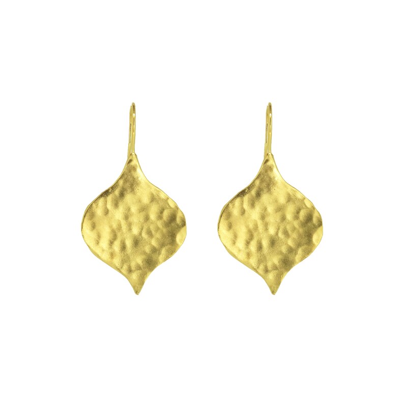 large drop earrings gold earrings Large Leaf Earrings statement earrings