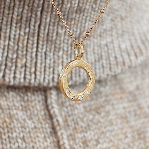 40th Birthday Circle Birthstone Necklace