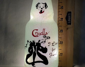 Small Bottle Light - Cruella De Vil influenced