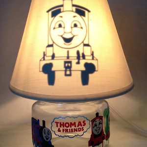 Mini mason jar night light - Thomas and Friends influenced