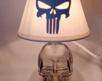 READY TO SHIP Mini skull bottle night light - Punisher influenced