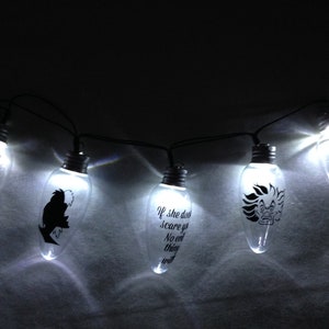 String of LED lights - Cruella de Vil influenced
