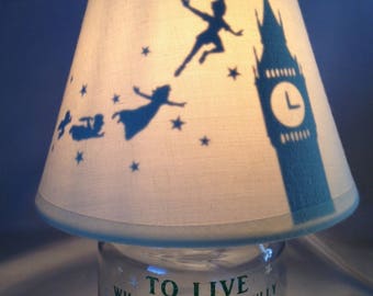 Mini mason jar night light - Peter Pan influenced