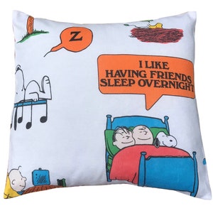 Snoopy Vintage Fabric Cushion Cover