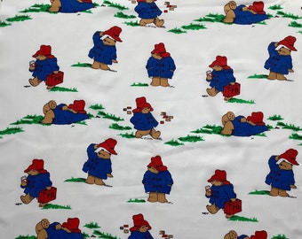 Paddington Bear Vintage Fabric FQ Remnant New Condition