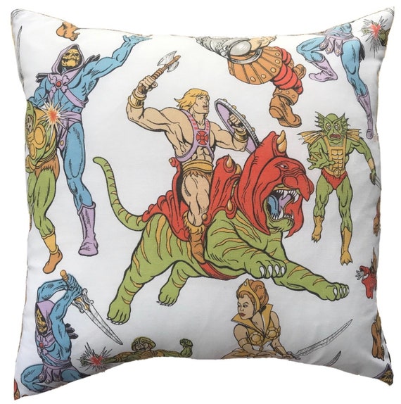 He-Man MOTU Vintage Fabric Cushion Cover Selection She-ra