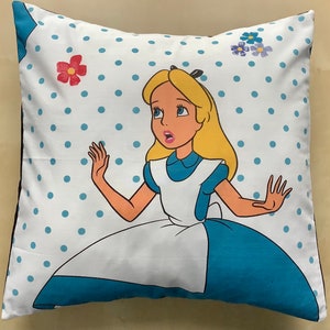 Alice in Wonderland Disney Fabric Cushion Cover