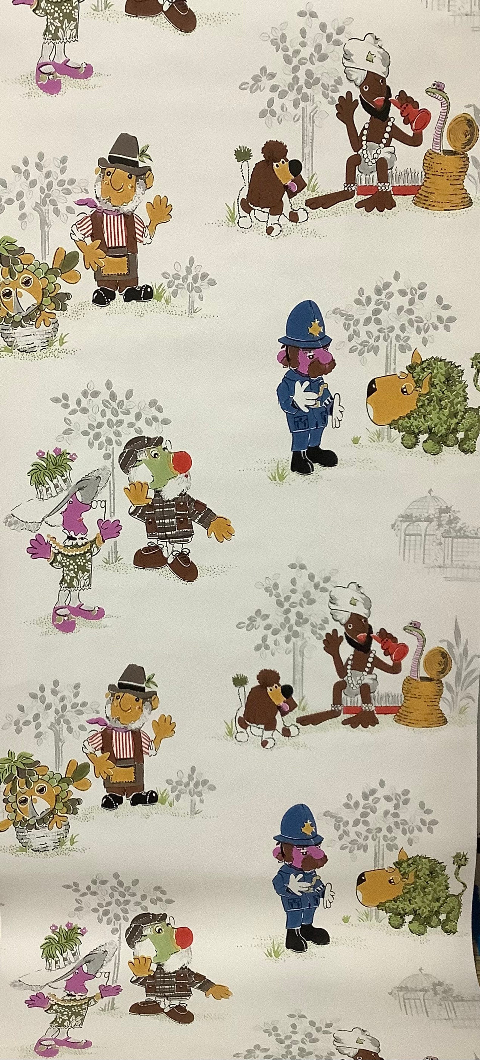 The Herbs Parsley the Lion Very Rare Vintage Wallpaper by the Etsy