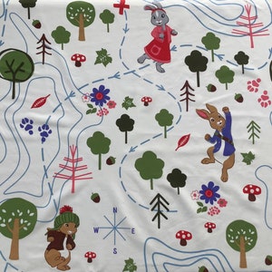 Peter Rabbit Large Fabric Panel Remnant