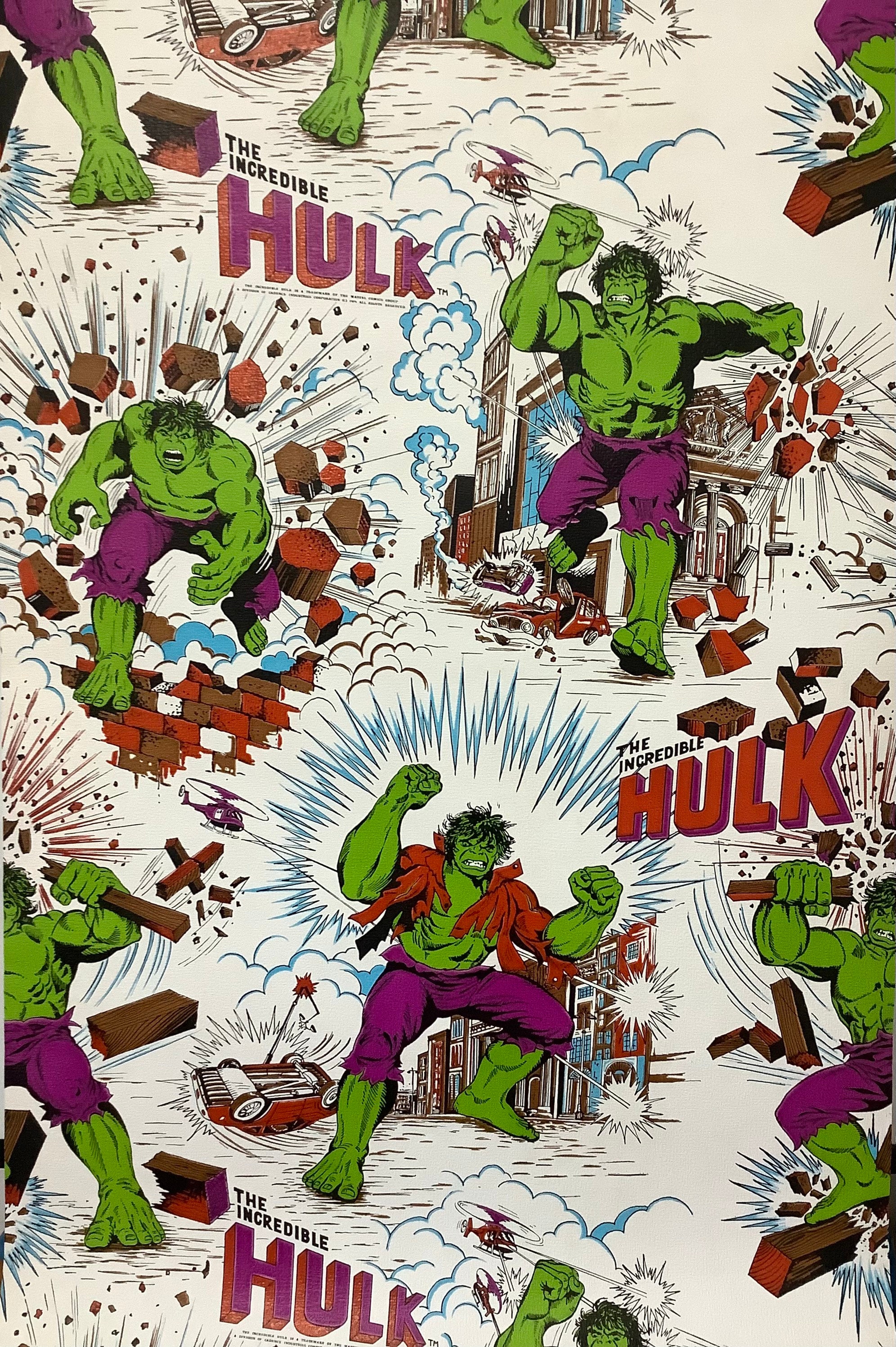 The Incredible Hulk Marvel Vintage Wallpaper Rare by the Yard - Etsy The Incredible Hulk Marvel Vintage Wallpaper Rare by the Yard - Etsy
