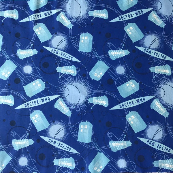 Dr Who Vintage Fabric - Dalek Tardis