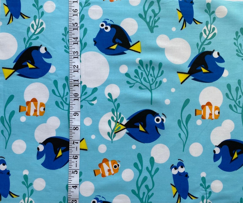 Finding Nemo & Dory Disney Fabric FQ Remnant - Etsy