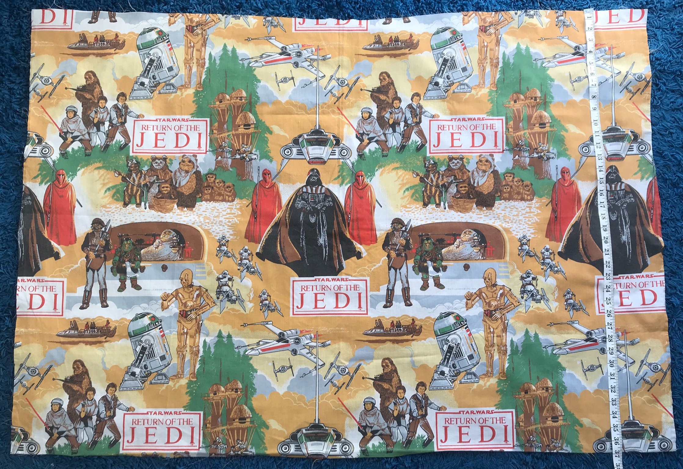 Star Wars Vintage Fabric 1 Yard Ewoks Return of the Jedi - Etsy