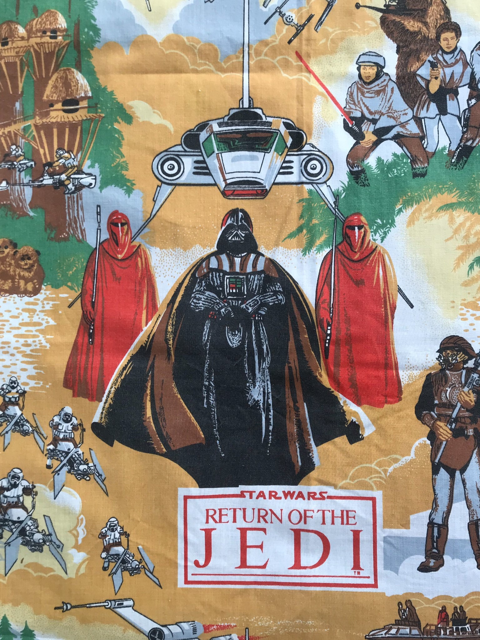 Star Wars Vintage Fabric 1 Yard Ewoks Return of the Jedi - Etsy