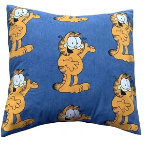 Vintage 1978 Garfield Twin Bedding Set - Striped Fitted & Flat