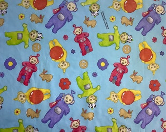 Teletubbies Vintage Fabric FQ Remnant