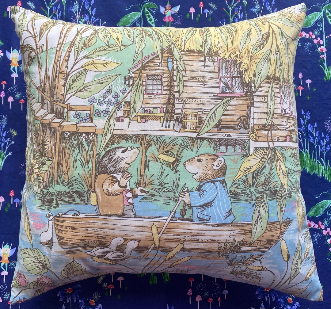 Wind in the Willows Toad Hall Vintage Fabric Cushion Cover Selection - Etsy
