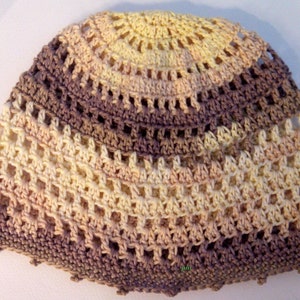 Soft Cotton Chemo cap, Mesh net beanie, spring beanie, light weight, light beanie, ladies beanie, colorful, women&#39;s hat Handmade lace beanie
