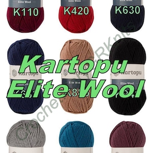 kartopu Garn Kartopu Elite Wolle, Fadenwolle Acryl