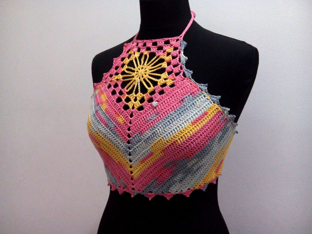 6（ROKU) COTTON CROCHET HALTER TOP/トップス 6(ROKU)＞COTTON CROCHET HALTER TOP/トップス - トップス