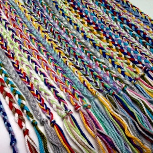 Braided Cotton Friendship Bracelet Set: Macrame Anklet, Unisex Woven Cord