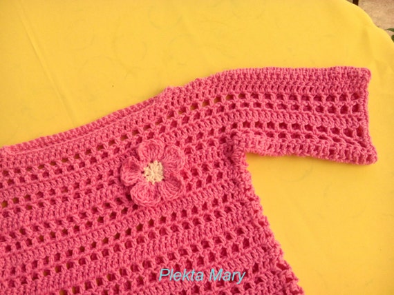 Crochet sweater, girls sweaters, Girl Clothes, baby romper, children summer clothes, pink sweater, Child Sweaters,crochet sweaters, etsy