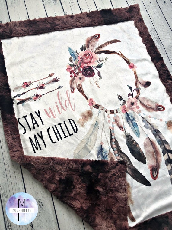 Sweet Dreams Dreamcatcher Minky Blanket