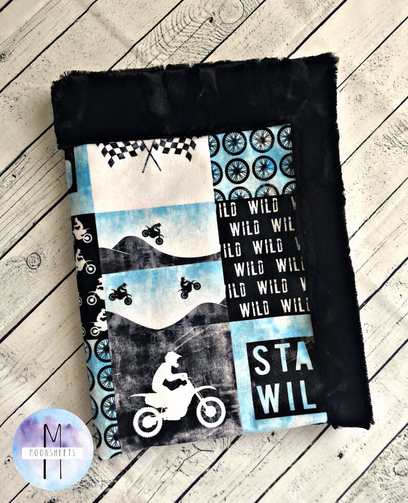 Motocross Minky Blanket