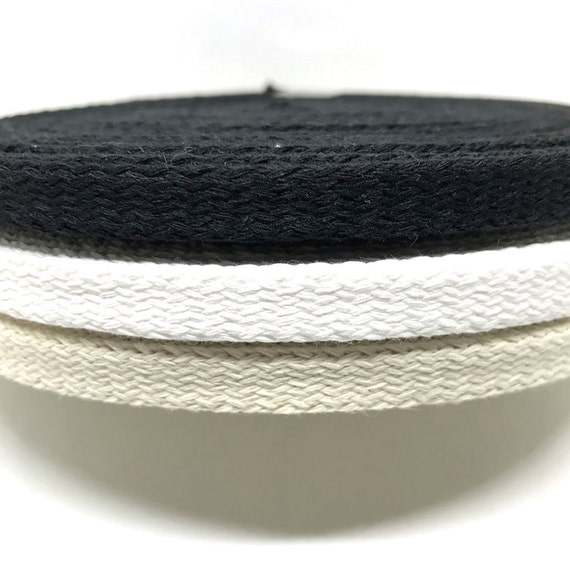 1/2" Cotton Flat Cord Drawstring Drawcord Handles Lace Trim Heavy Duty USA 10 Yards