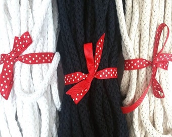 Sewing Craft 100% Cotton 1/4" Natural Rope Sash Tubular Cord 160B 10Yards