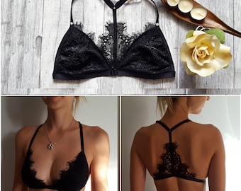lace harness bralette