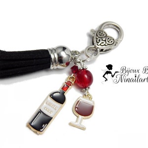 Jewel bag key ring wine lovers house lafitte oenology image 1