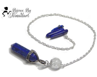 Pendulum Dowsing Reiki Witch Lapis Lazuli Rock Crystal