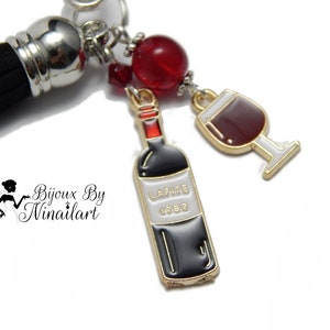 Jewel bag key ring wine lovers house lafitte oenology image 4