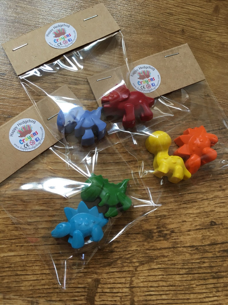 childrens gifts childrens party Dinosaur crayons stocking fillers party favours