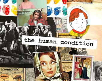 The Human Condition Paper Pack Art Journal Kit Ephemera Vintage Mixed Paper for Collage People Junk Journal