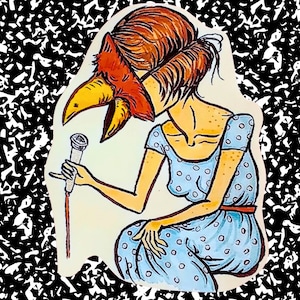 Sing Like a Bird Glossy Vinyl Sticker