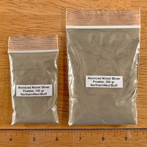 FreeShip- Atomized German Silver, Nickel Silver, Cold Casting Metal Powder- (Prompt rebate on orders with 3 or more FreeShip items!)