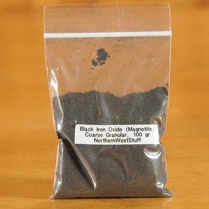 FreeShip- Black Iron Oxide, Granular, Coarse, Natural (Magnetite)- (Prompt rebate on orders with 3 or more FreeShip items!)