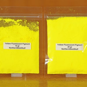Fluorescent (Neon) Pigment, Yellow- (Free Shipping On Orders 35.00 Or More!)