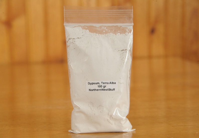 Freeship Gypsum terra Alba Alabaster Powder prompt Etsy