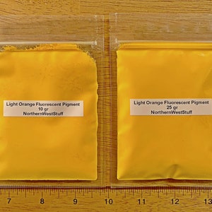 Fluorescent (Neon) Pigment, Light Orange- (Free Shipping On Orders 35.00 Or More!)