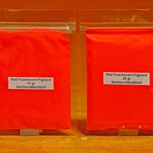 Fluorescent (Neon) Pigment, Red- (Free Shipping On Orders 35.00 Or More!)